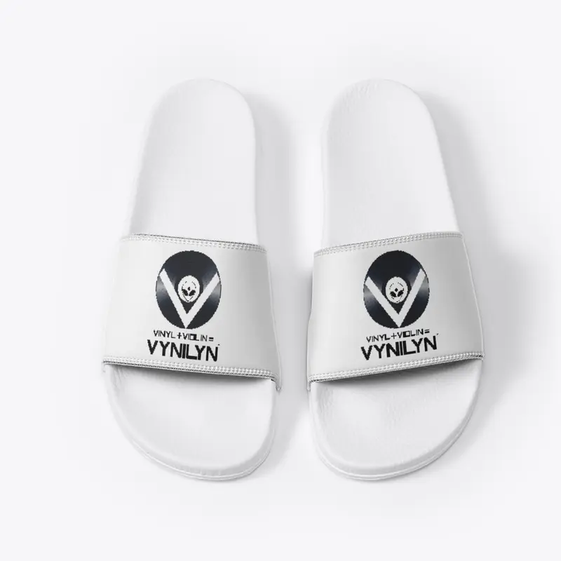 Vynilyn Slides - Logo - WHITE