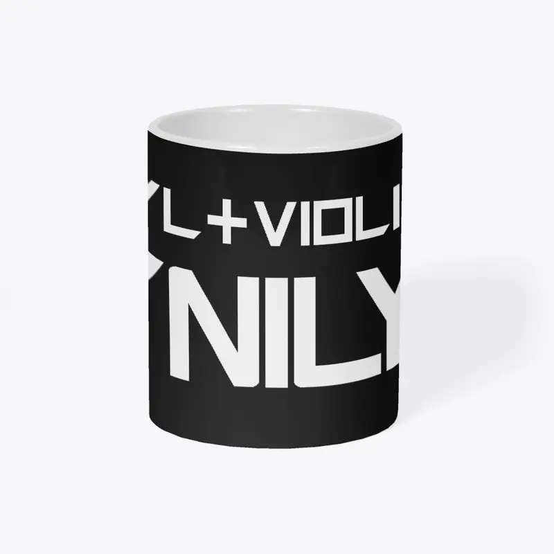 Vinyl + Violin = VYNILYN Mug BLACK